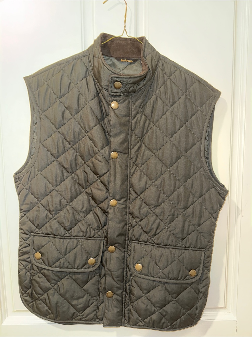 Barbour Quilted Dark Olive Green Men's Vest